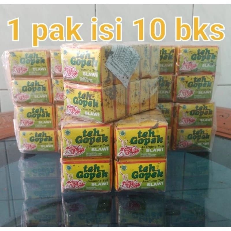 

Teh bubuk teh gopek 1 pack isi 10 pcs