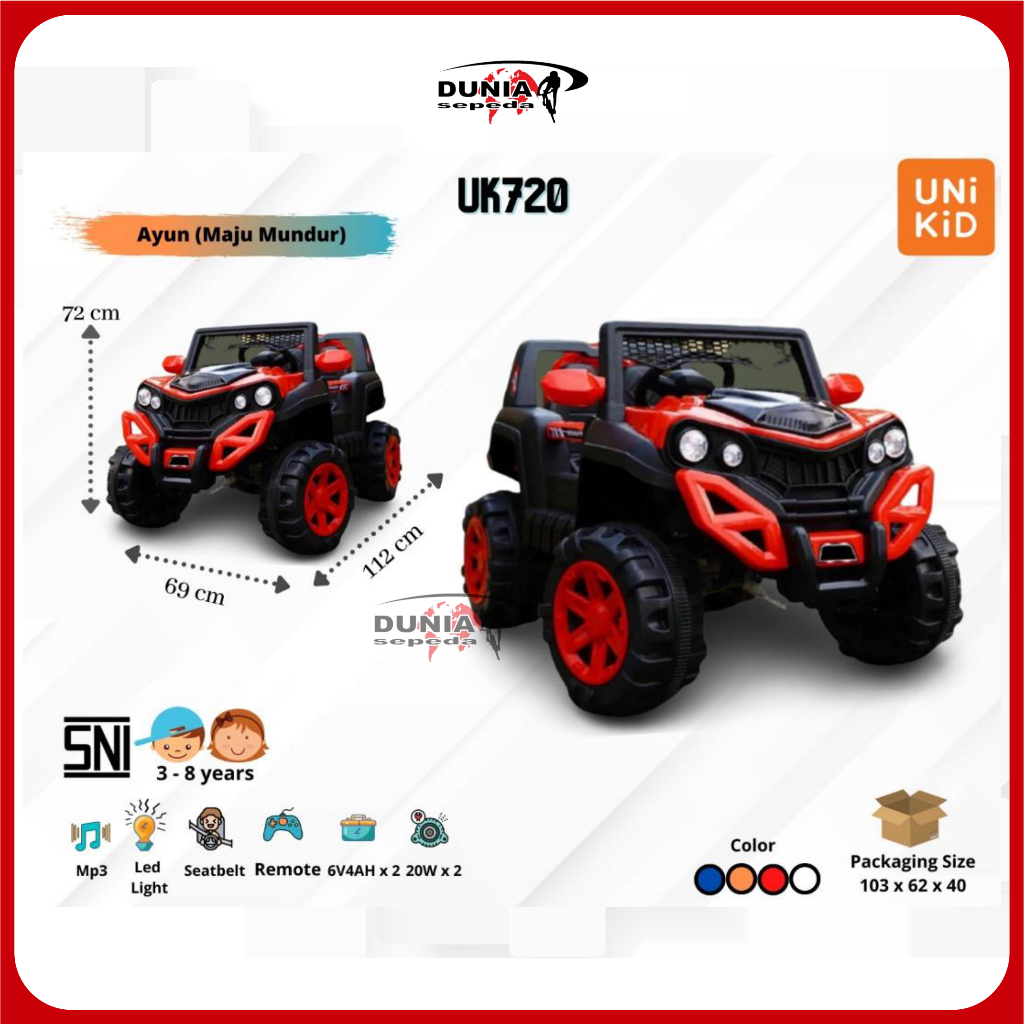 Mobil Mainan Aki Unikid UK720