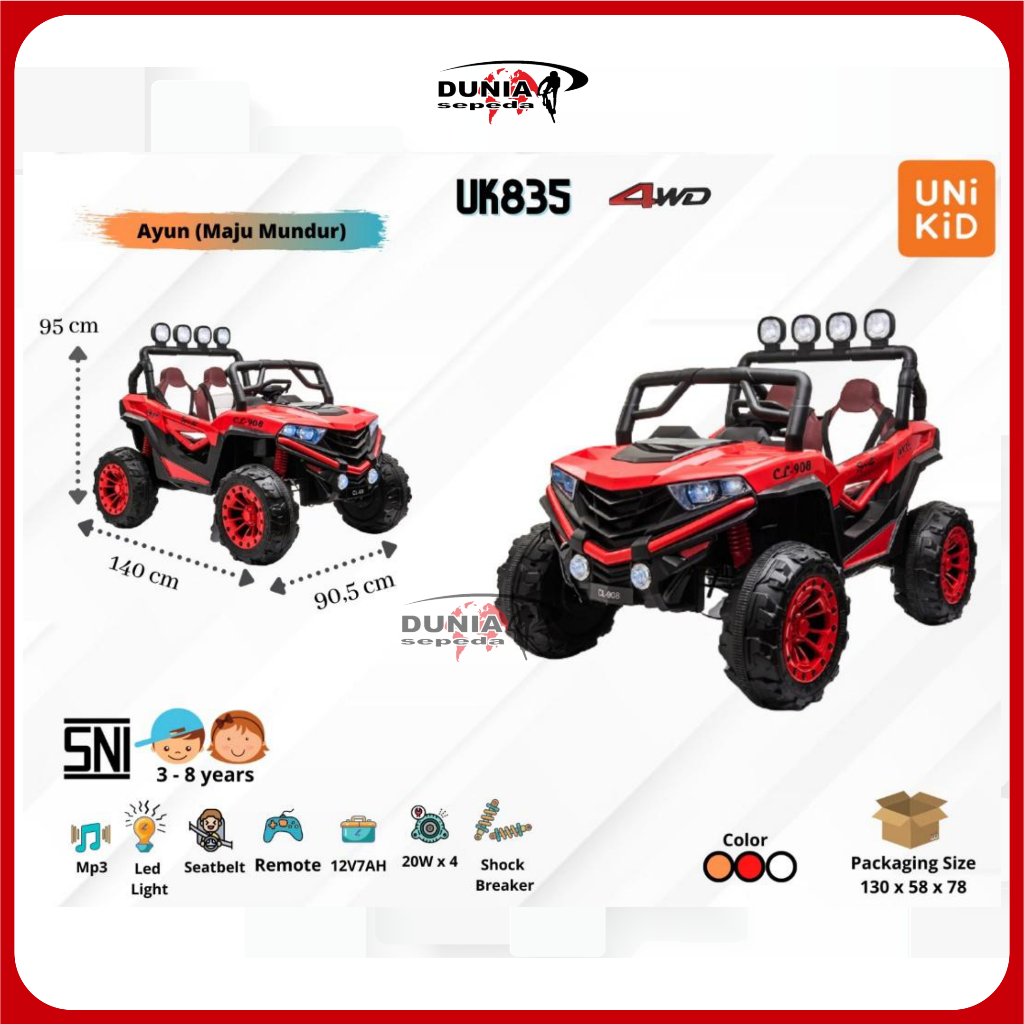 Mobil Mainan Aki UNIKID UK835