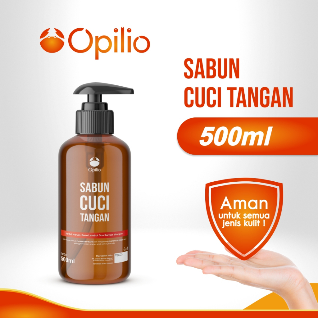 OPILIO Sabun Cuci Tangan 500 Ml Kemasan Botol Pump