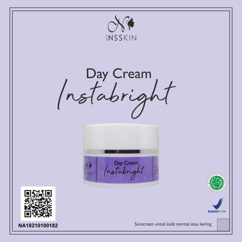 New Nsskin Day Cream Instabright Cerah Seketika