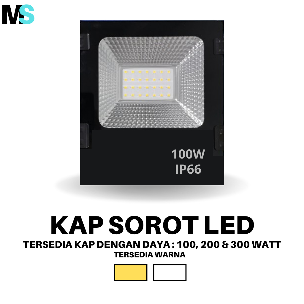 Lampu Kap Sorot Led 100-300 Watt / Lampu Sorot Led / Lampu Tembak / Flood Lamp Led / Lampu Sorot 100