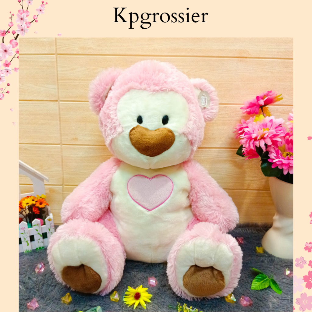 Boneka Beruang Polar Bear Pink Jumbo Dada Love 49 cm