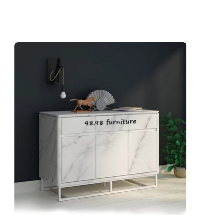 Sideboard CR MARBLE 120 - Lemari rak TV - Credenza - Buffet