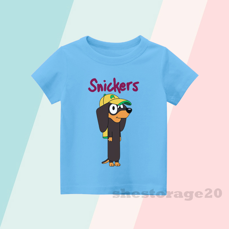 BAJU ANAK KAOS ANAK KARAKTER KARTUN BLUEY SNICKERS