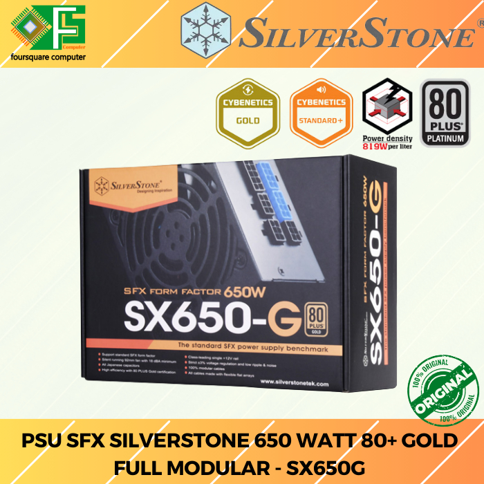 PSU SFX SILVERSTONE 650 Watt 80+ Gold Full Modular - SX650G
