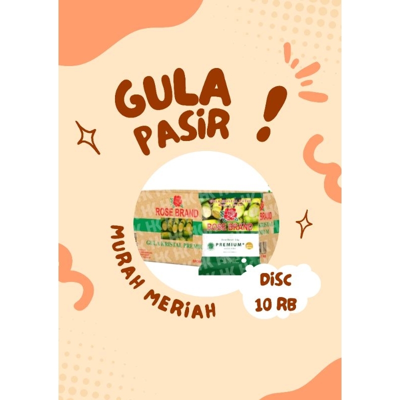 

gula rose brand kemasan 1 KG