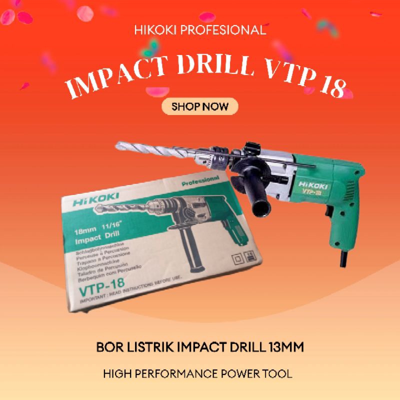Mesin Bor Impact Drill HITACHI VTP 18