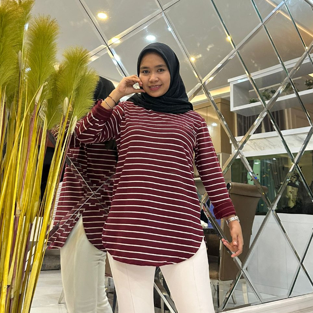 ( SALUR ) PHENOMENAL / FENOMENAL Salur Atasan Wanita // Kaos wanita terbaru // Kaos Cewek lengan Pan