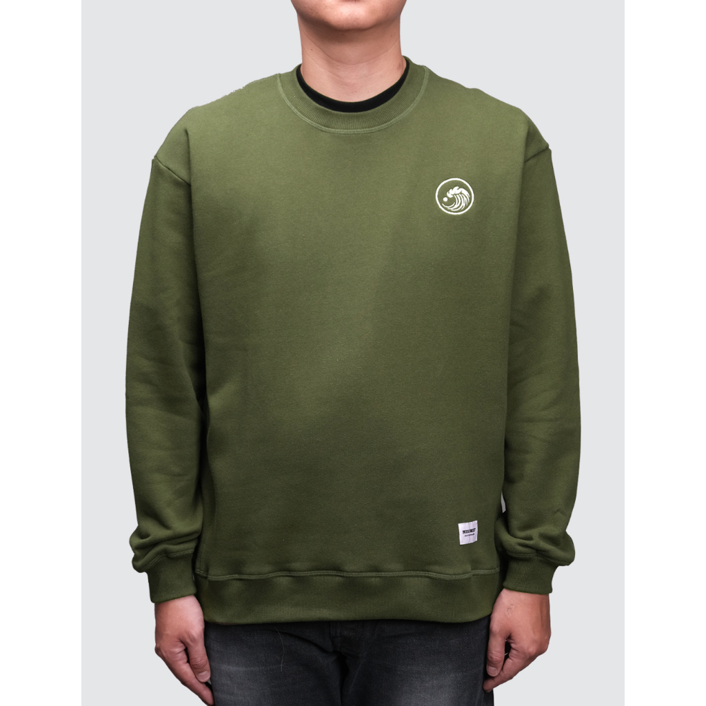 Mischief Denim - Waves Crewneck Green