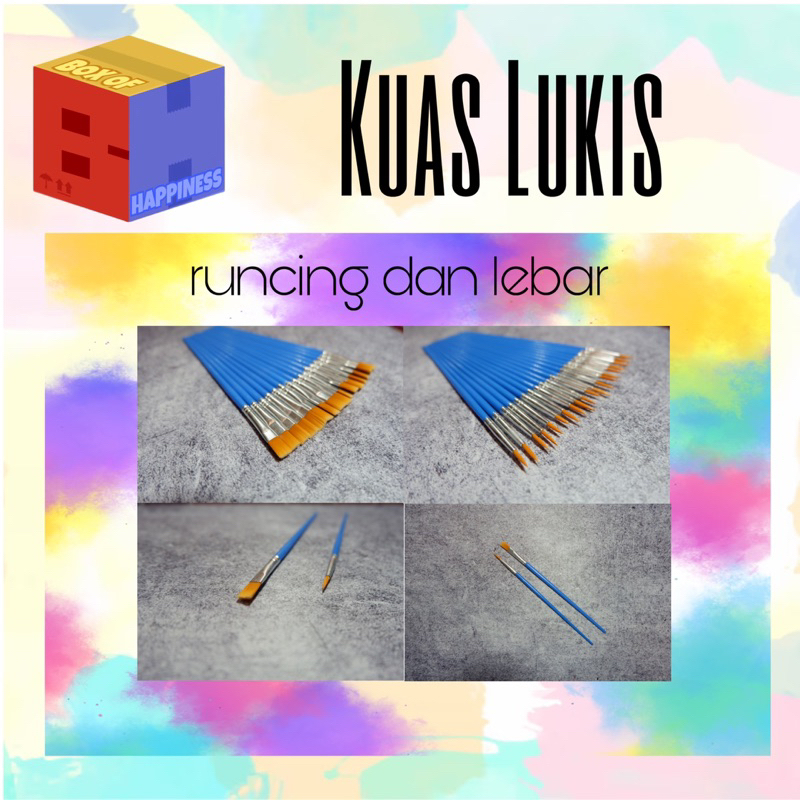 

KUAS LUKIS | Paint Brush Round Tip | MONTESSORY ANAK | PAKET LUKIS MURAH