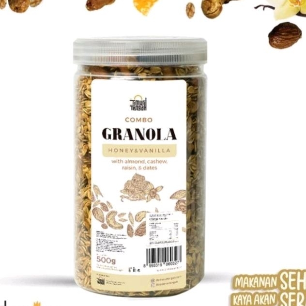 

Granola Timur Tengah 500 gr Rasa vanilla makan sereal