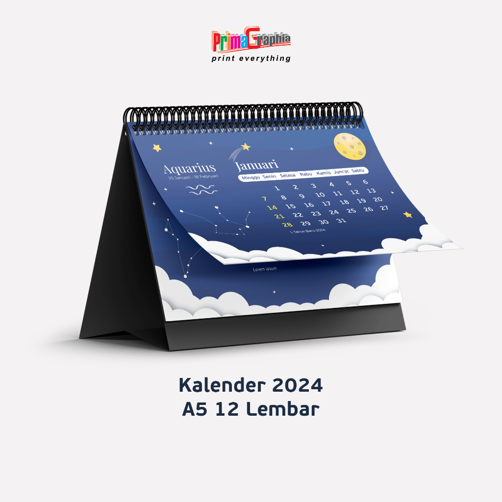 

Kalender Meja A5 24 halaman