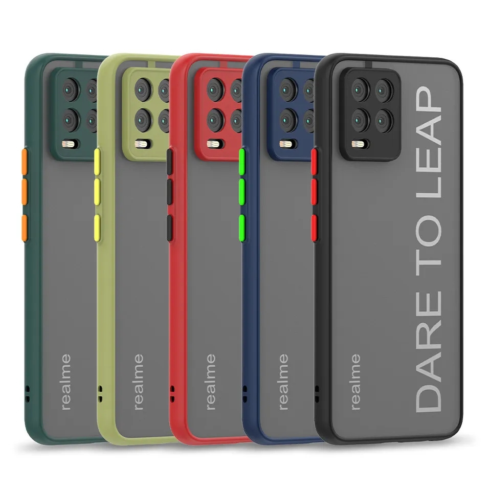 Case Realme 8 8i 8 5G 8 Pro Hardcase Matte Back Cover Frosted Color Camera Protect Softcase Realme 8