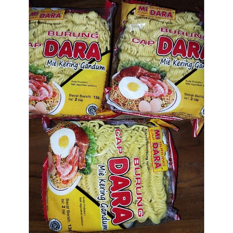 

Mie burung dara 4 pcs 15rb