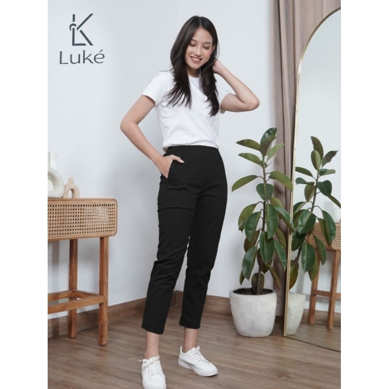 Celana 7/8 katun twill stretch