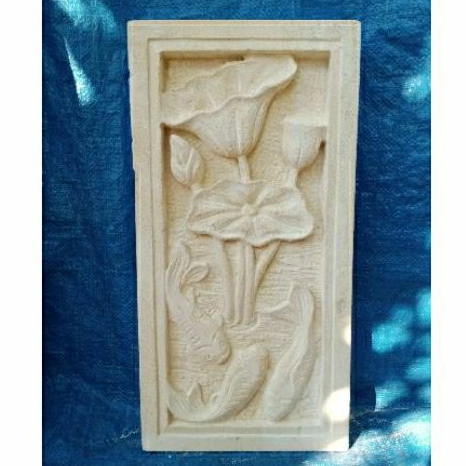 BATU ALAM ORNAMEN UKIR 20x40 Cm