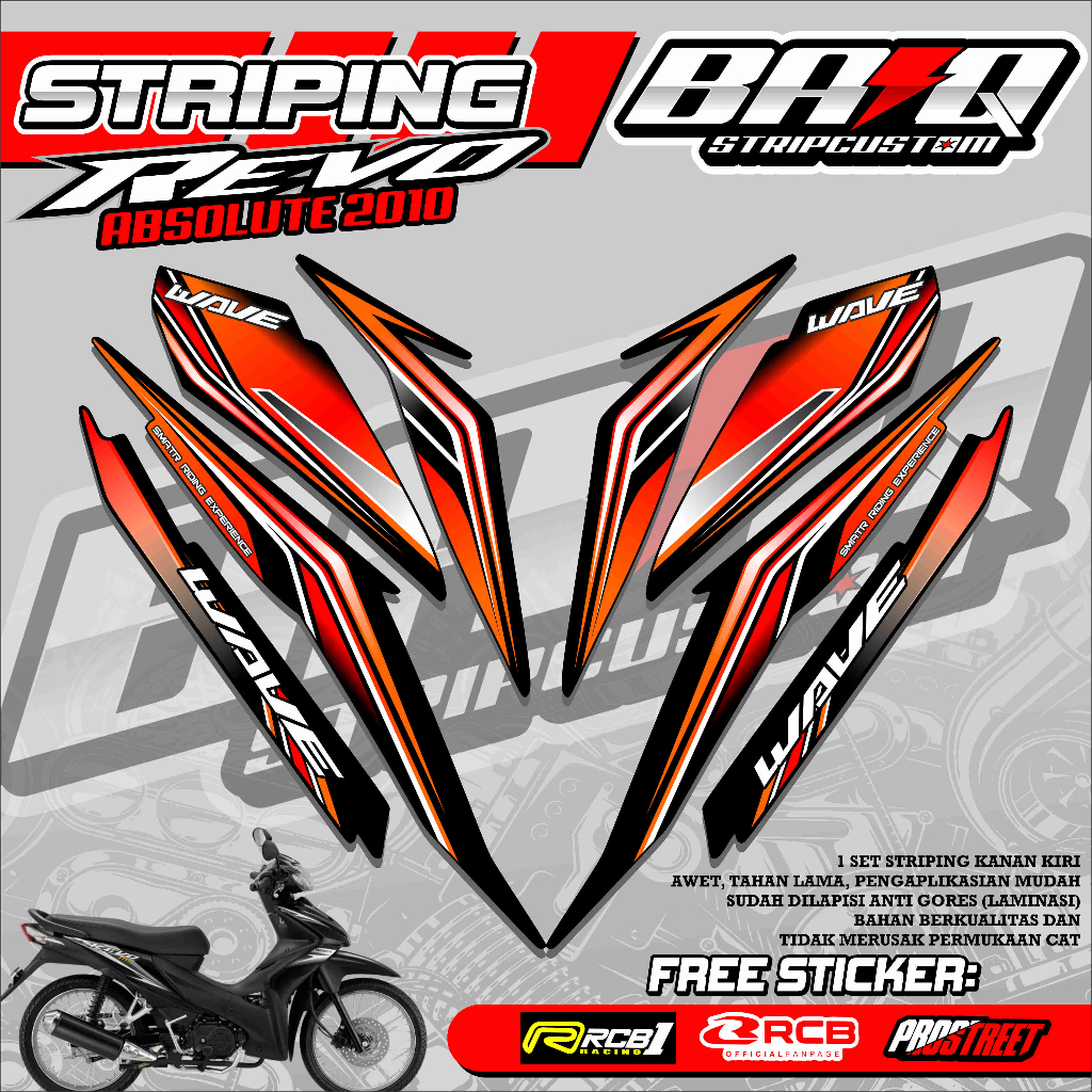 STICKER STRIPING REVO ABSOLUTE 2010 - STRIPING REVO ABSOLUTE 2010 PREMIUM GRAFIK 08