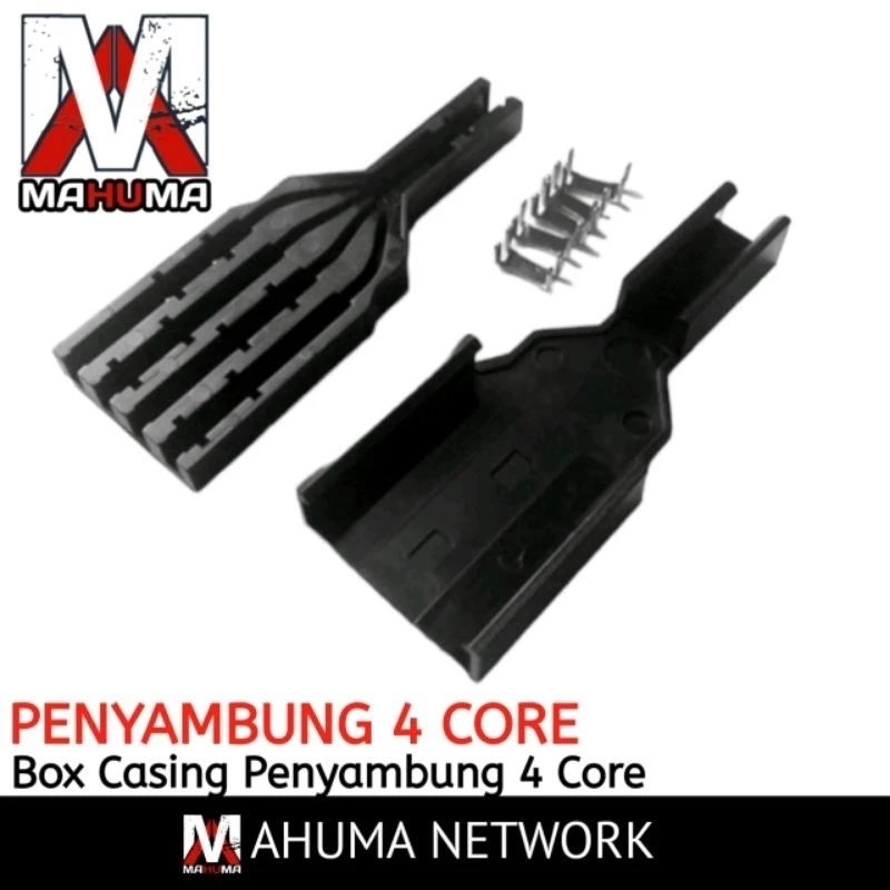 Casing Penyambung Connector Kabel Fiber Optik 4 Core Optic FTTH