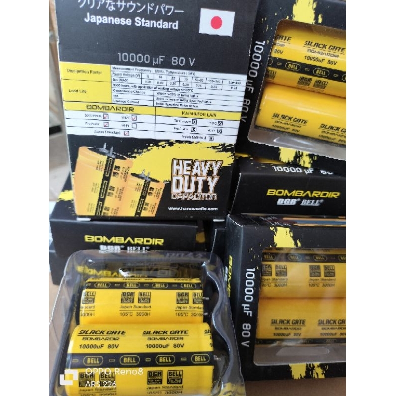ELCO 10.000UF 80V BOMBARDIR BGR BELL JAPAN STANDARD 2PCS