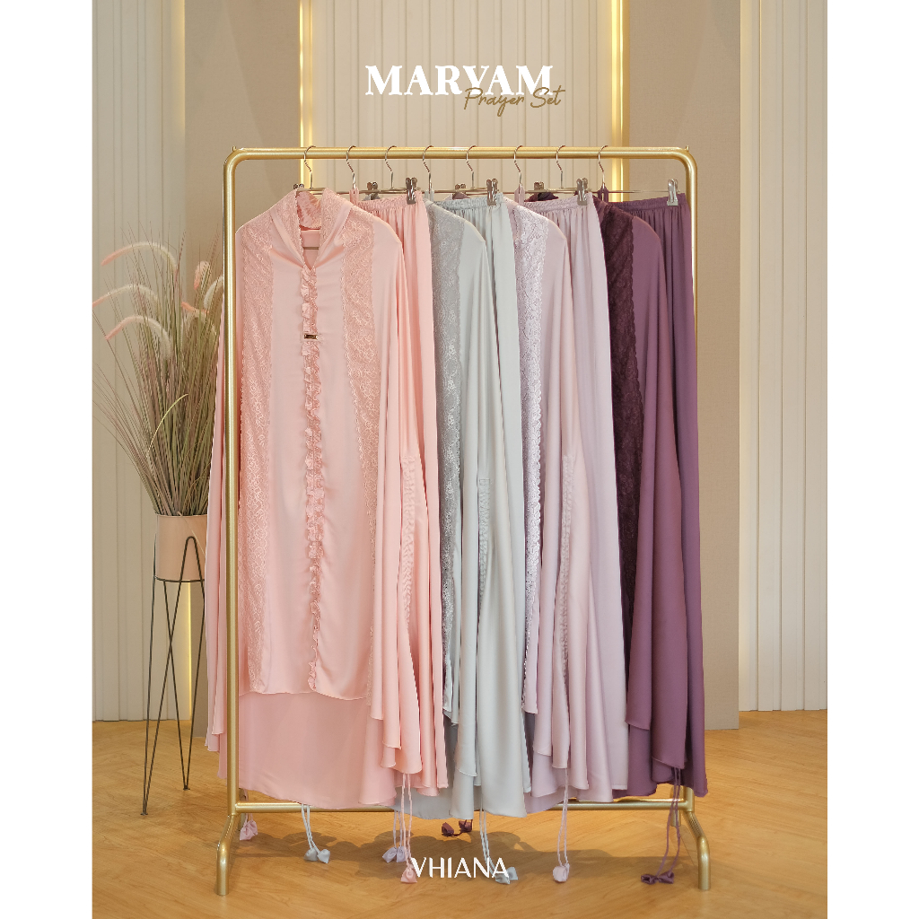[VHIANA] Mukena Silk Maryam Prayer Set New By Vhiana