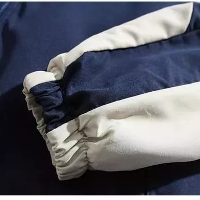 NEW TAFY - Jaket Colorblock Pria Anti Air Jacket Parasut Cowok VARSITY JACKET VINTAGE SOFT PARASUT