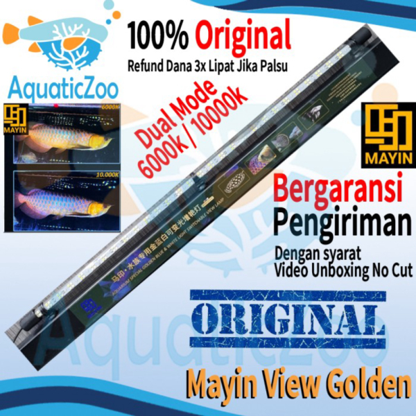 Dijual Mayin View Golden Lamp Celup Mayin Lampu Arowana Arwana Tanning Led - 142Cm Murah