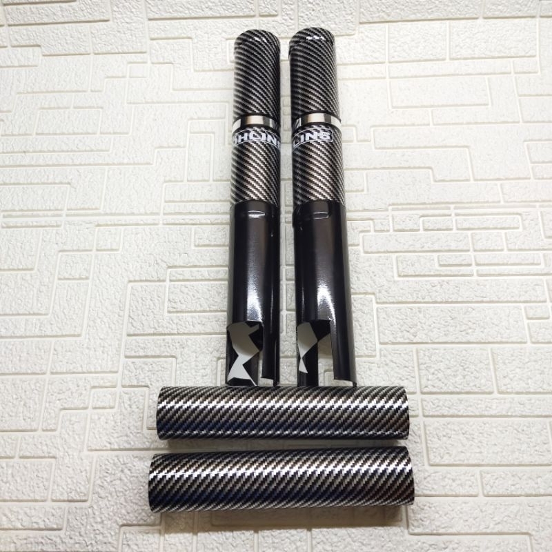 Promo cover shock karbon depan variasi Yamaha Vixion old