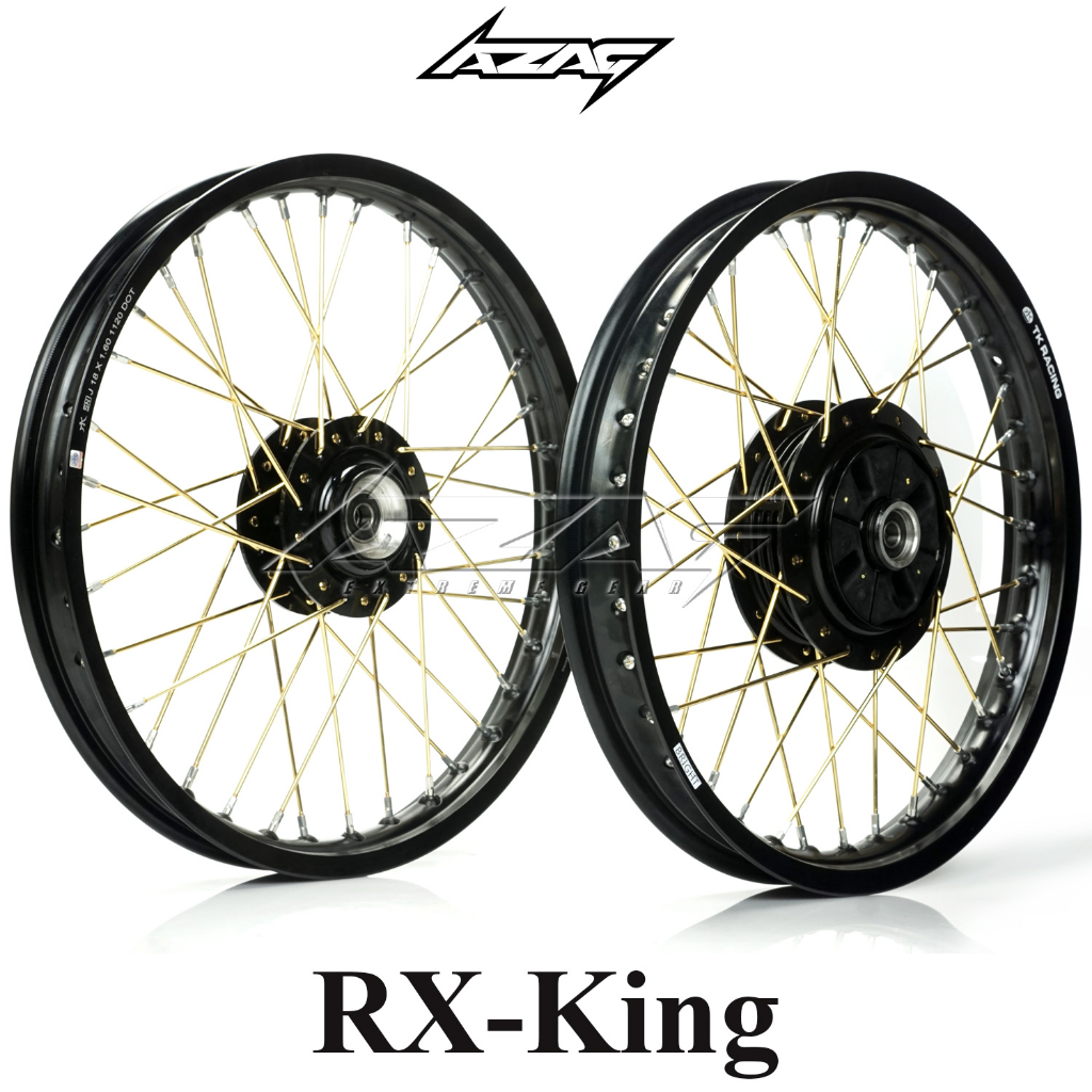 velg set rx king ring 18 depan dan belakang tk tromol original black G