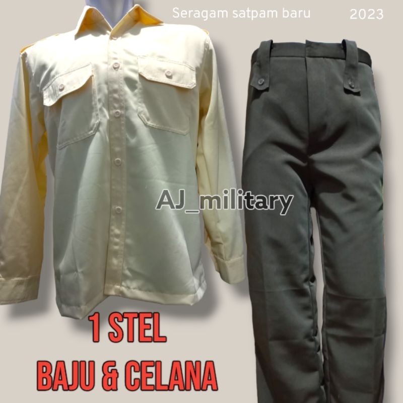 SERAGAM PDL SUS SATPAM KREM BARU