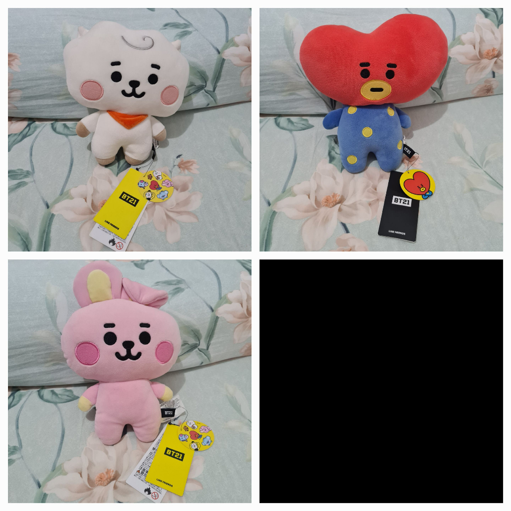 BT21 Mini Body Cushion Doll Boneka Cooky Tata RJ Baby BTS Official Merchandise