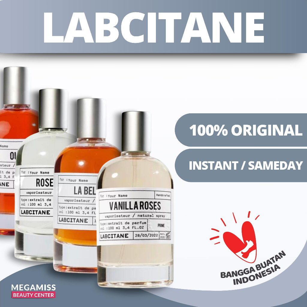 Labcitane | Original Perfume Size 100ml Parfum Rose Peony / Oui / Pear Idole / Coffee Mood / La Bell