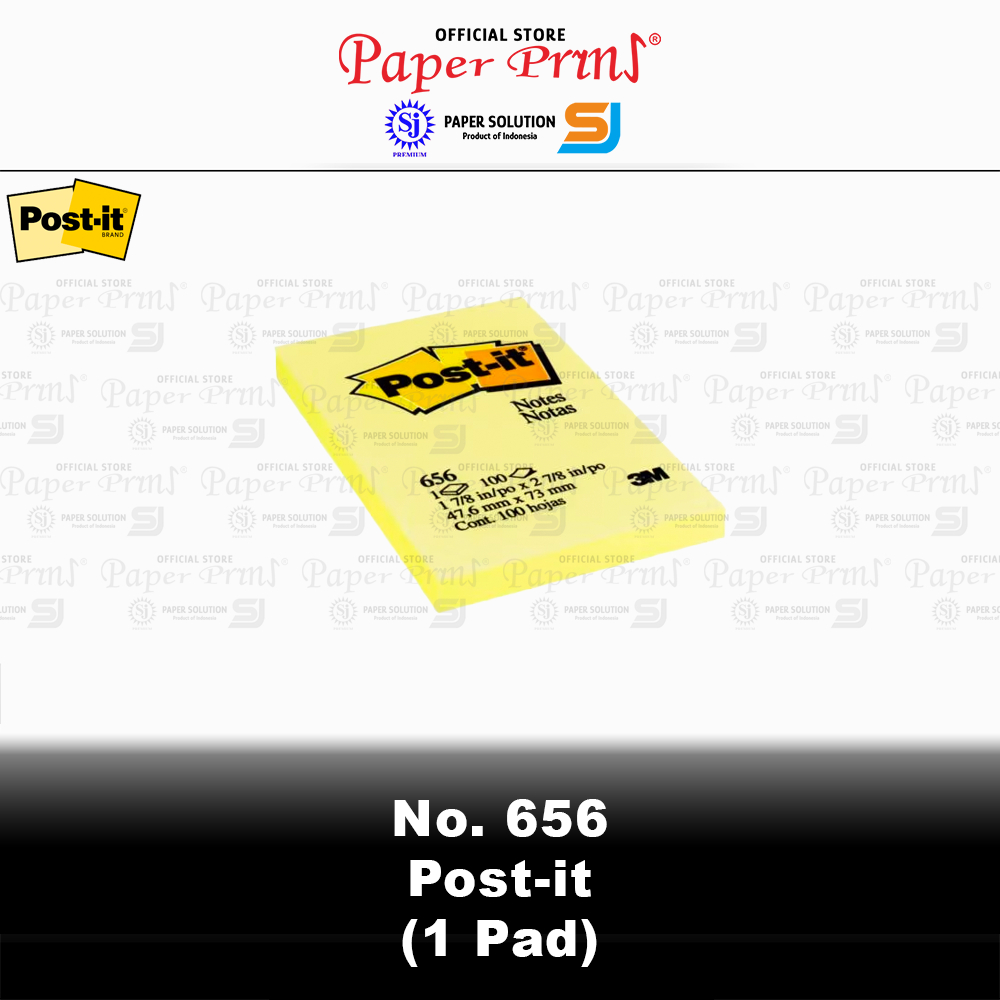 

Memo Sticky Note Post it 3M No. 656 - 1 Pad