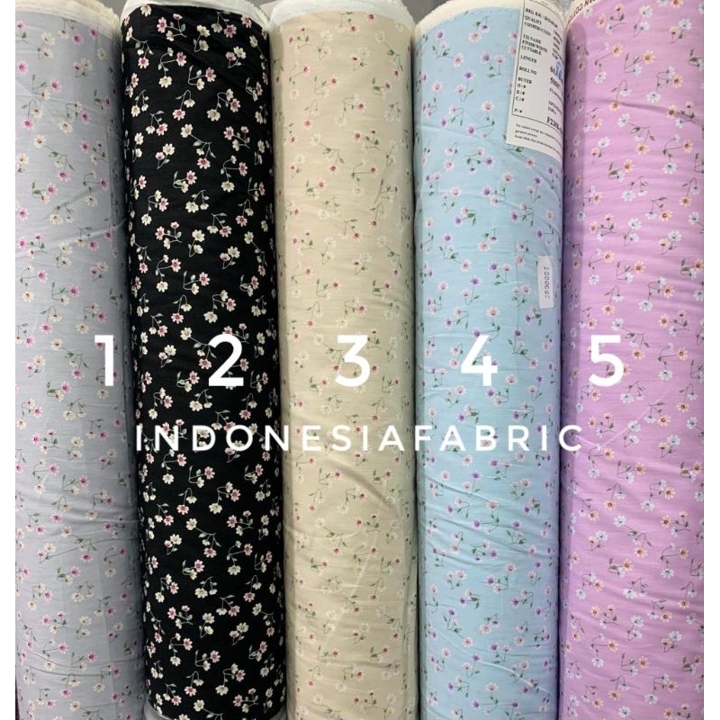 Premium Kain Katun Jepang Motif Kj389 Tokai Senko Japan Cotton Ori Bahan Gamis Tunik Mukena Kemeja