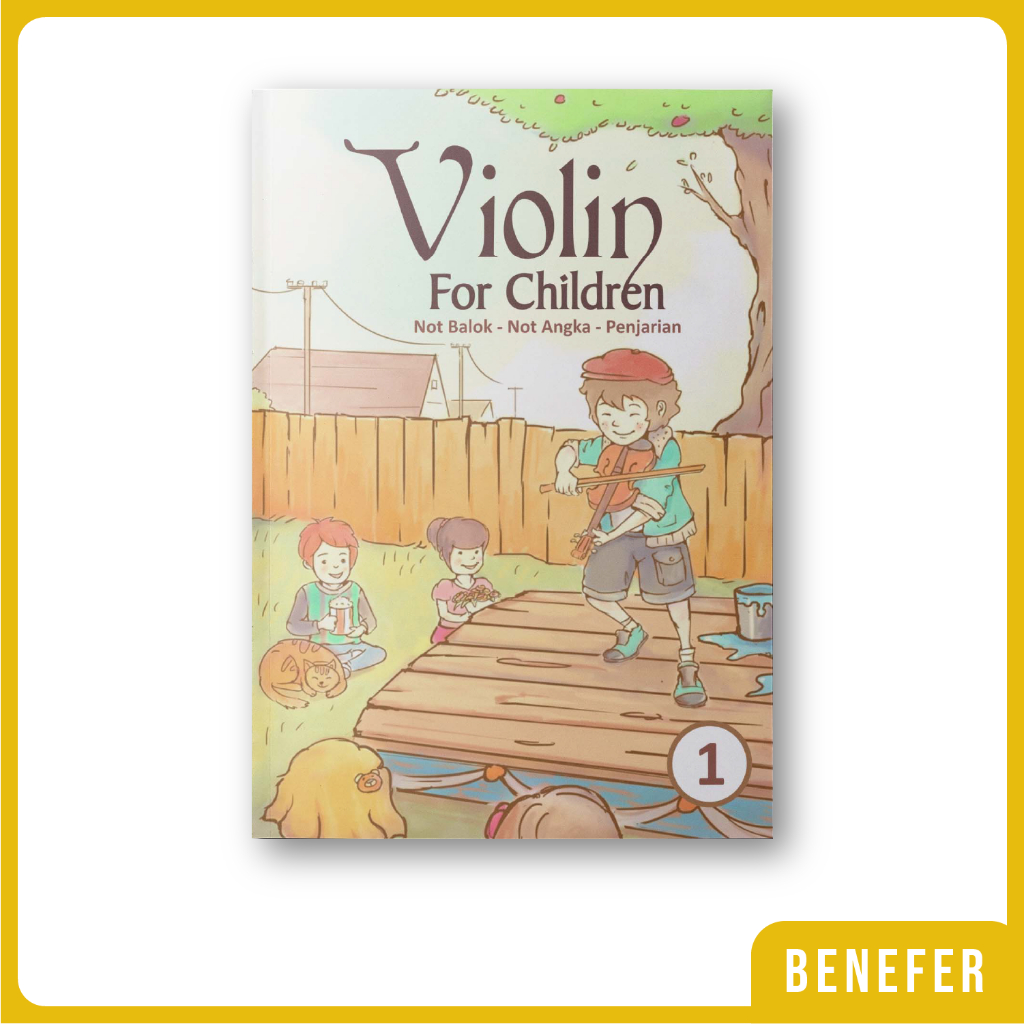 Buku Violin for Children - Not Balok - Not Angka - Penjarian