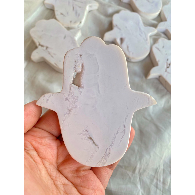 snow agate hamsa/hamsa/hamsa hand/crystal hamsa/hamsa snow agate