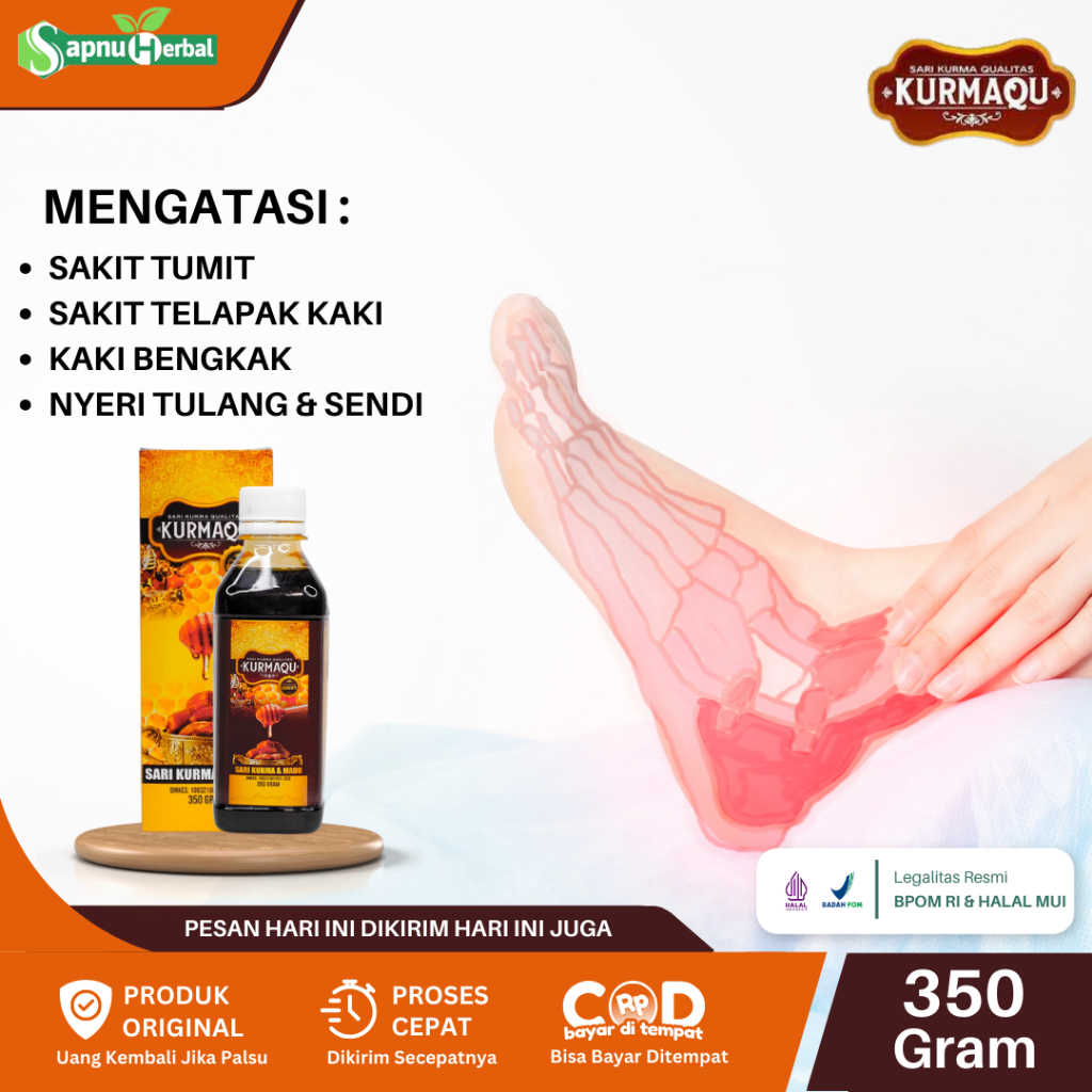 Sapnu Herbal - Obat Sakit Tumit, Nyeri Tumit Kaki, Telapak Kaki Nyeri, Kaki Kesemutan, Sakit Tumit K