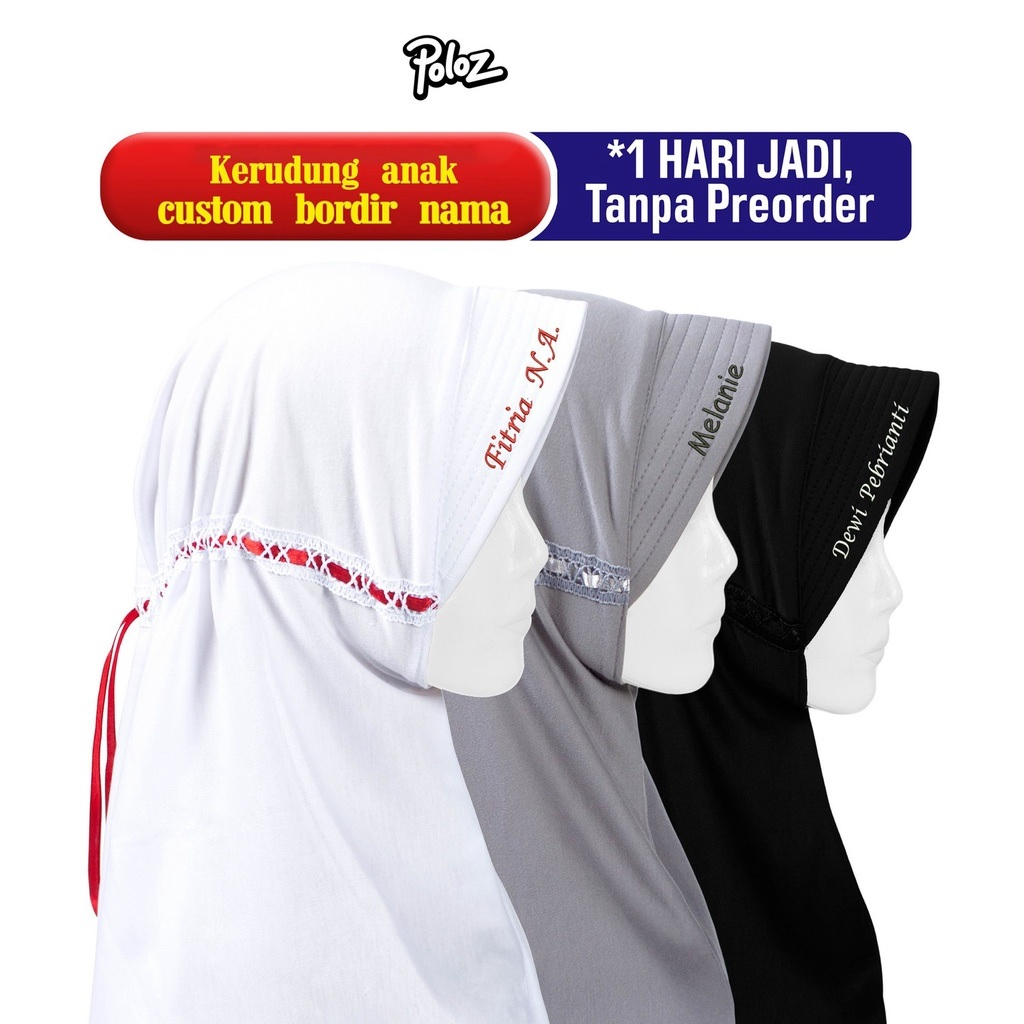 KERUDUNG SEKOLAH NAMA ANAK BORDIR FREE NAMA ANAK TK SD JILBAB SEKOLAH ANAK TK SD SMP Kerudung Sekola