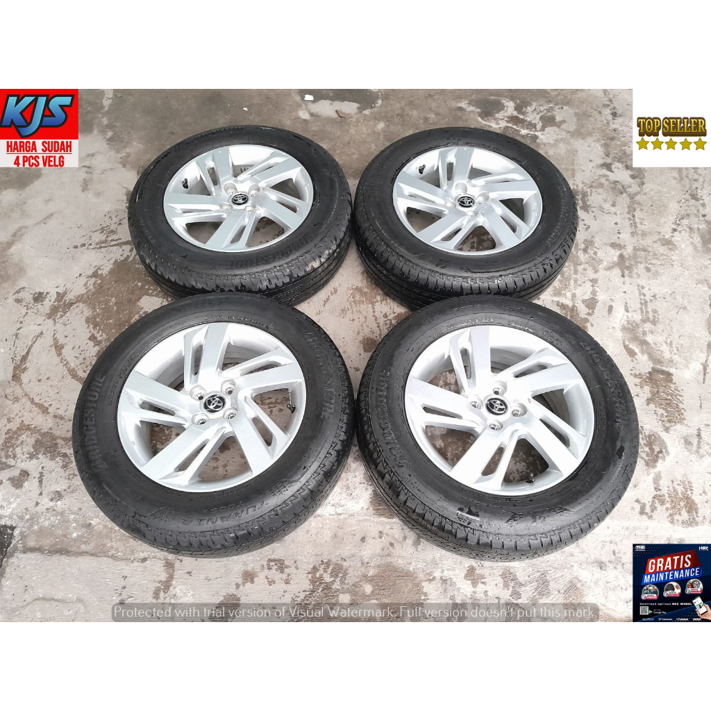 MENJUAL VELG ORIGINAL SECOND TERMURAH BERKUALITAS BUAT MOBIL HONDA JAZZ FREED YARIS MODEL STANDAR RA