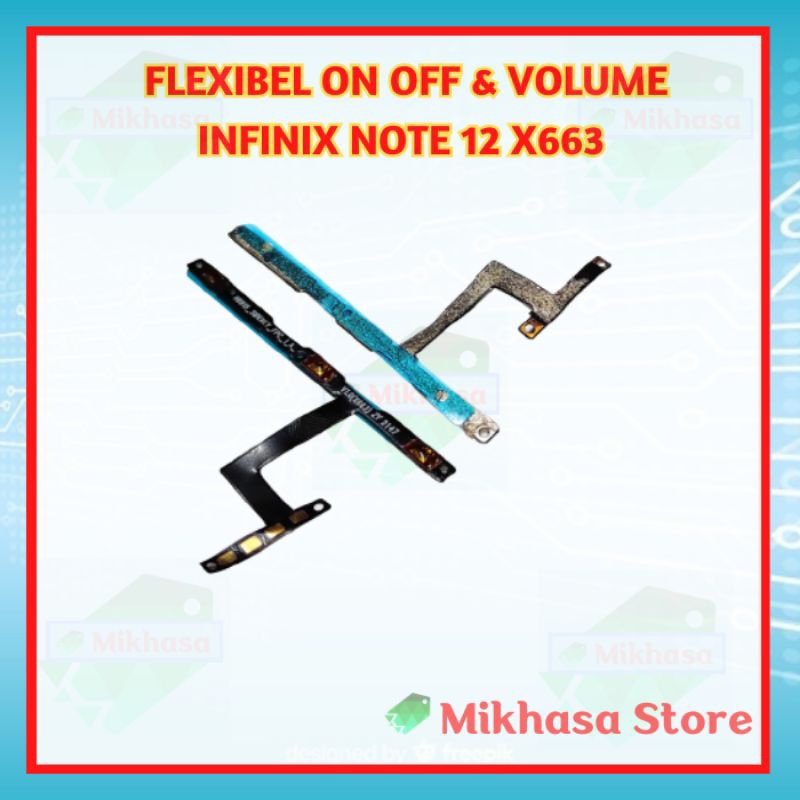 Flexible Fleksibel Infinix Note 12 Flexibel Tombol Dalam On Off Of Power Volume Hp Handphone Infinix Note 12 X663 Original Ori