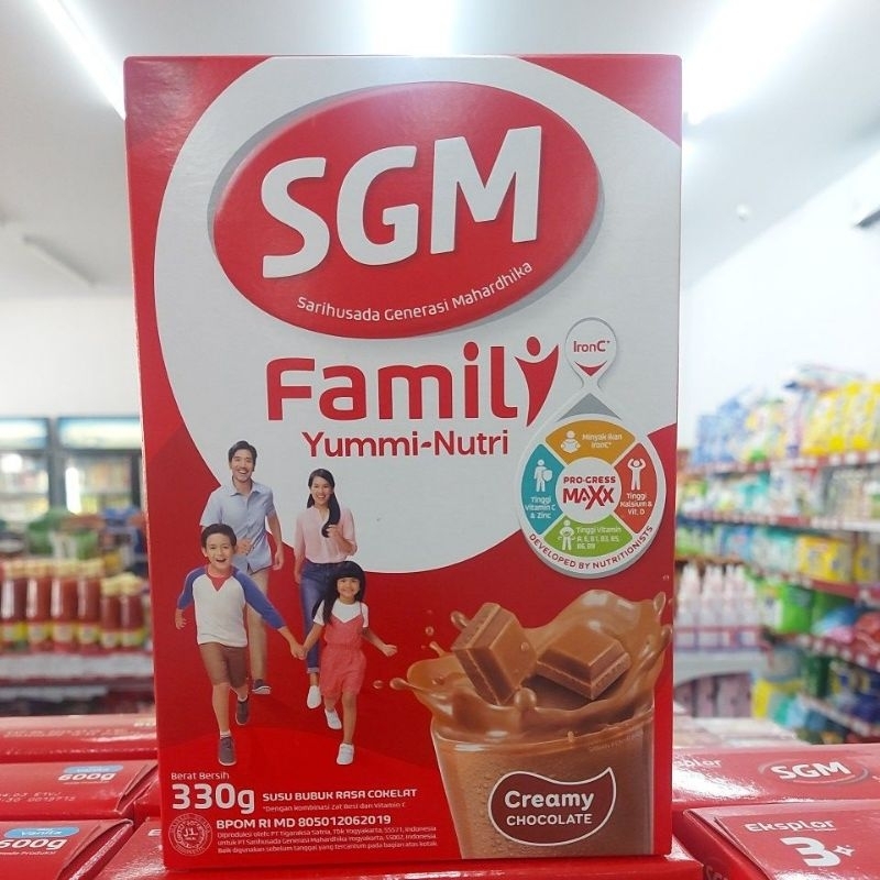 

Susu SGM Family Rasa coklat 330g