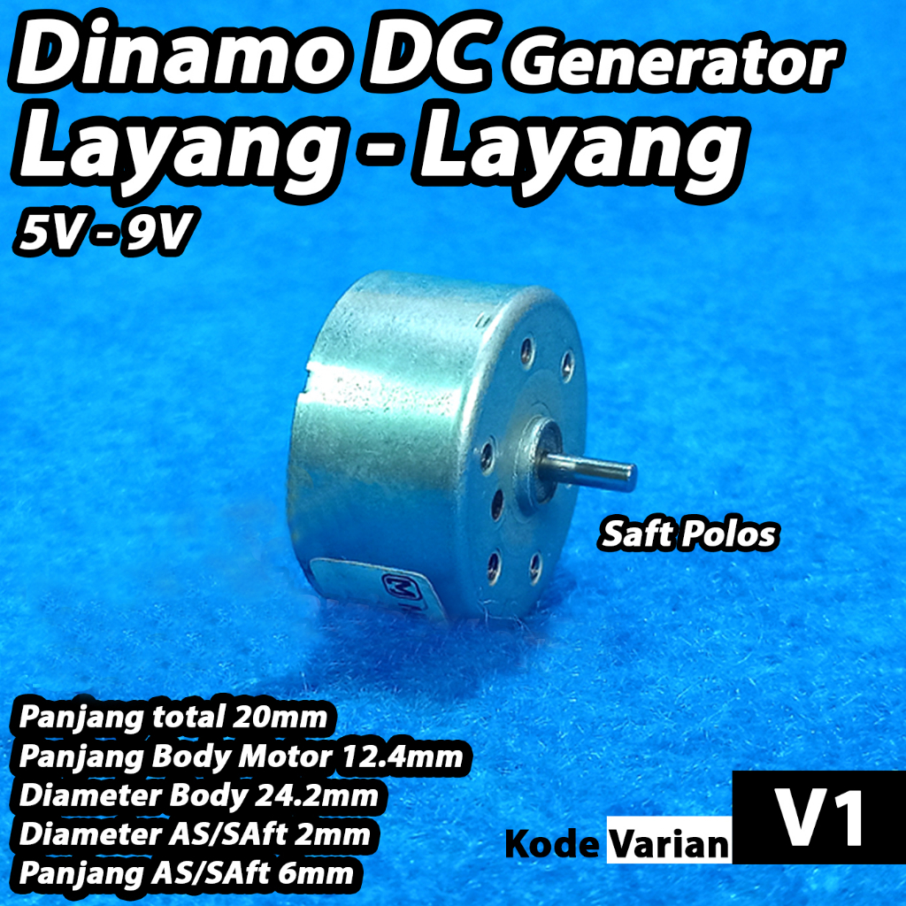 Dinamo DC untuk Generator Layang - Layang kecil