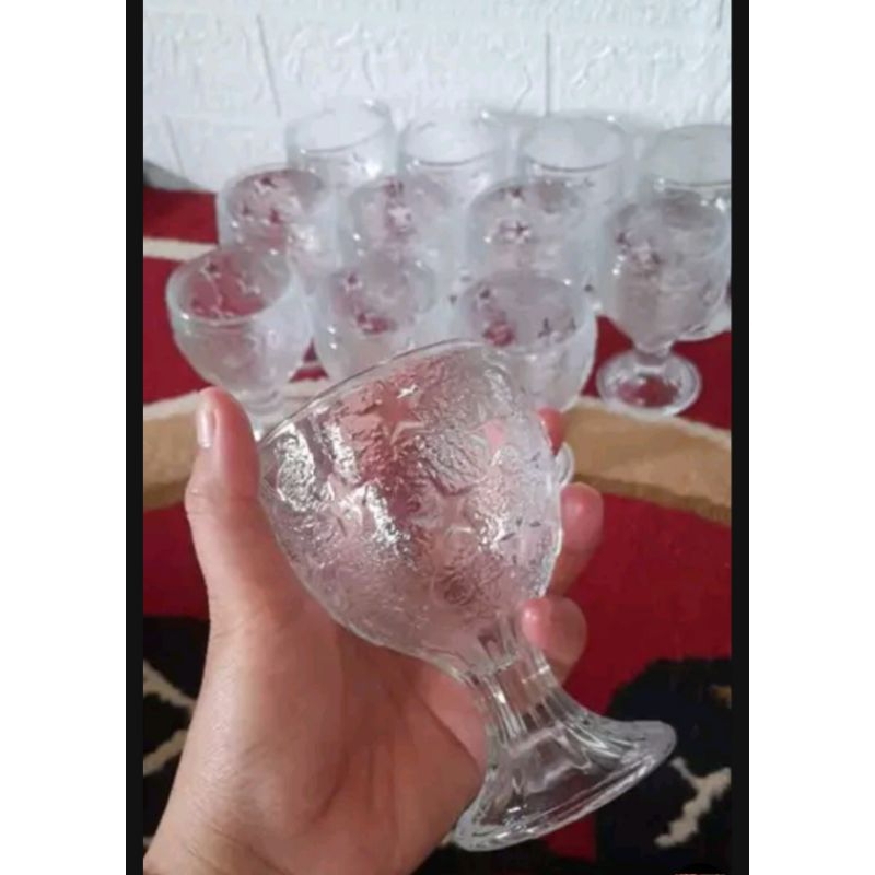 Gelas Sloki Bintang Kaca 12 Pcs
