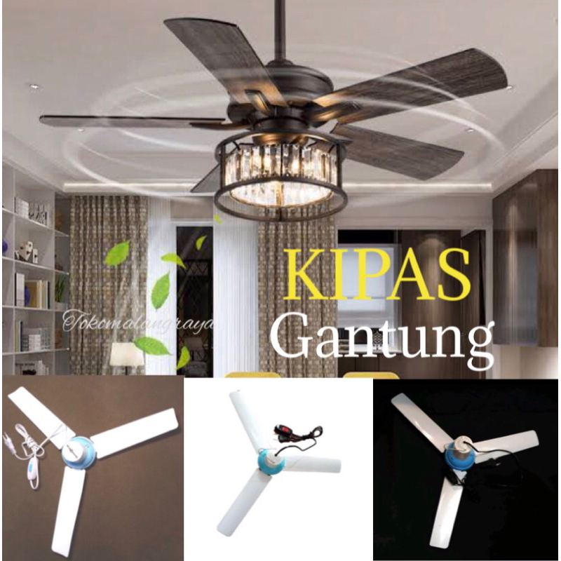 kipas gantung/mini fan/kipas gantung baling baling