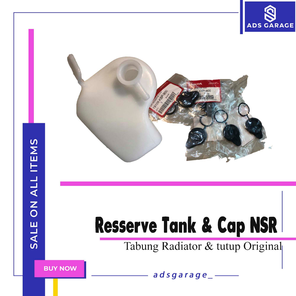 Tabung Radiator NSR SP + TUTUP - Tabung Reservoir / Radiator New Original