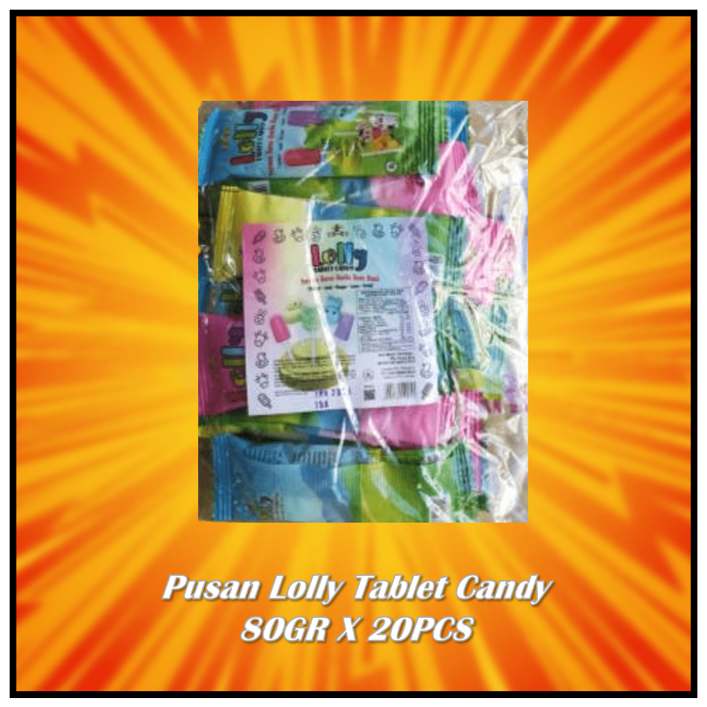 

Pusan Lolly Tablet Candy 8GR X 20PCS