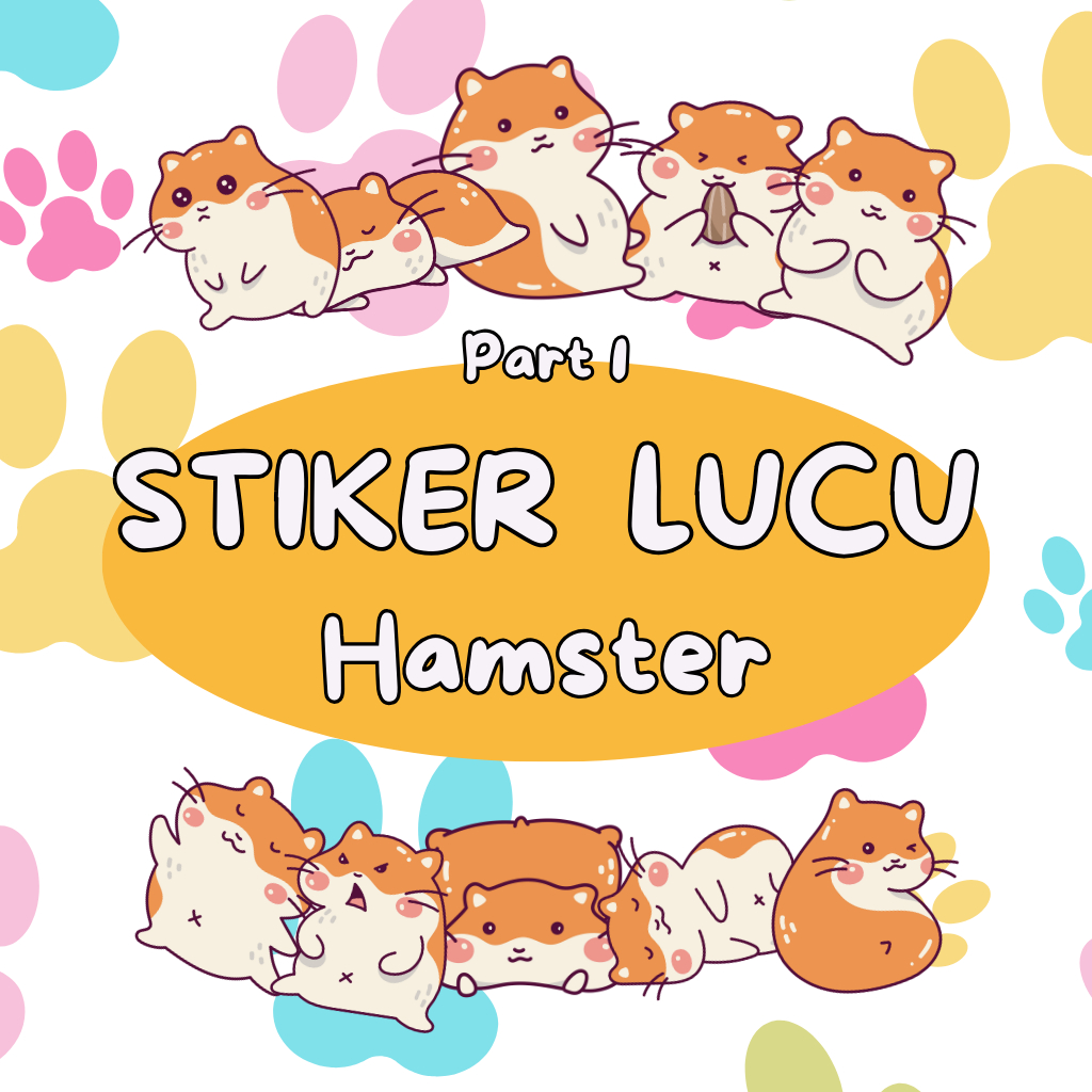 

Stiker Anak Aesthetic Lucu Hamster Part I Fancy Kartun Murah isi 40 pcs 10 varian