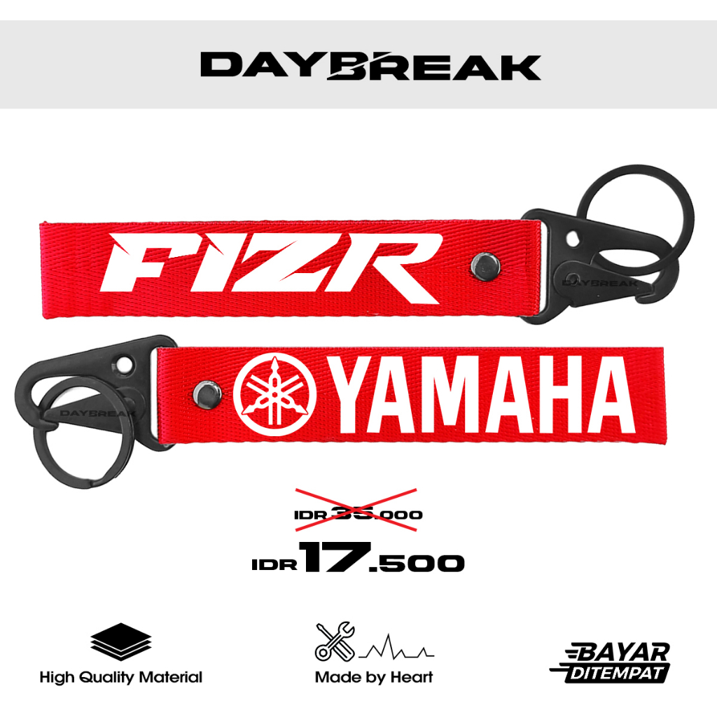 Gantungan Kunci Motor Logo Yamaha Fiz R Keren dan Unik Desain Kreatif untuk Gaya Berkendara