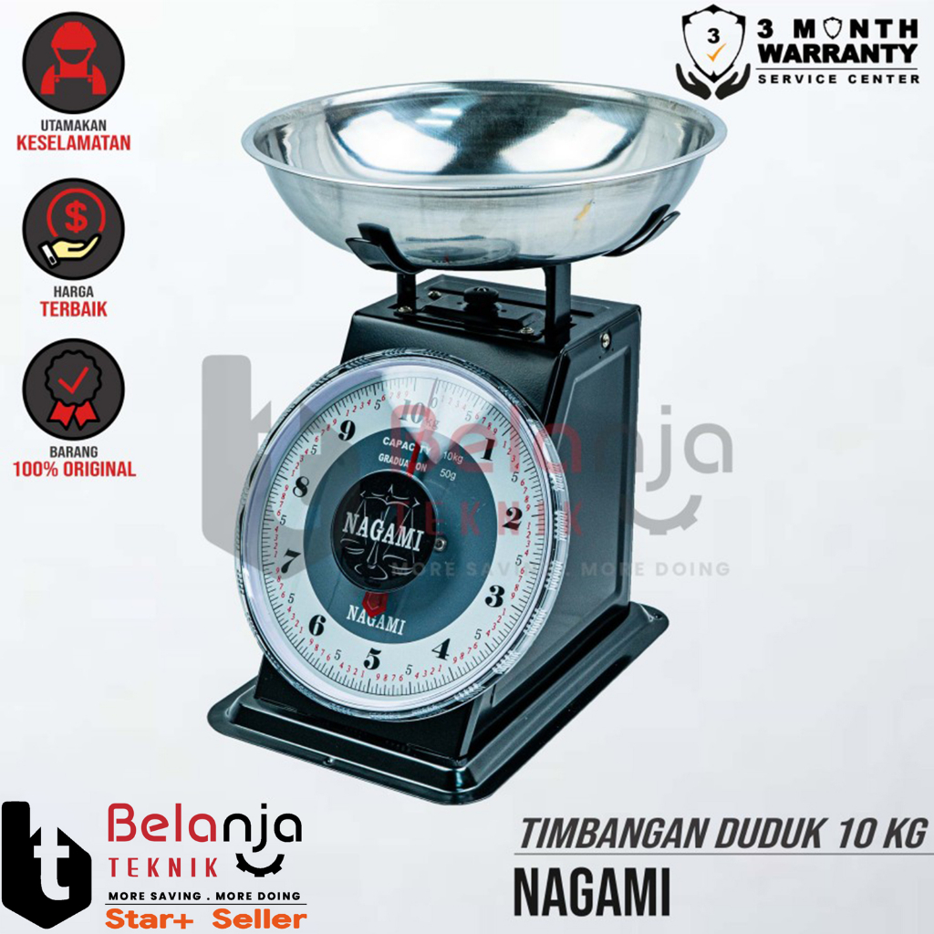 Nagami Timbangan Duduk Jarum 10 Kg Timbangan Duduk 10Kg