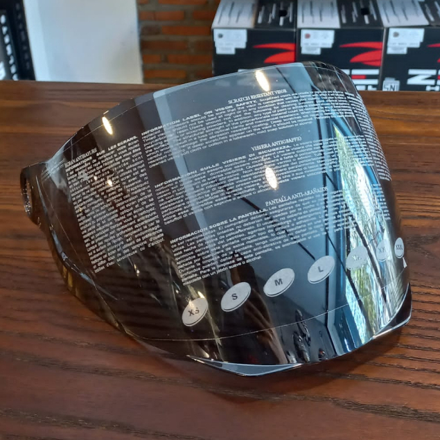 VISOR ZS613C IRIDIUM SILVER ORIGINAL ZEUS